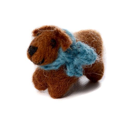 Mini Chocolate Labrador I Amica Felt Wholesale