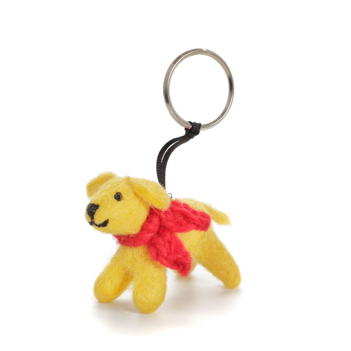 Mini 3D Golden Labrador Key Ring | Amica Felt Wholesale